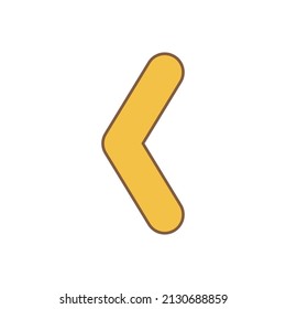 Left Arrow premium icon sign symbol vector illustrations