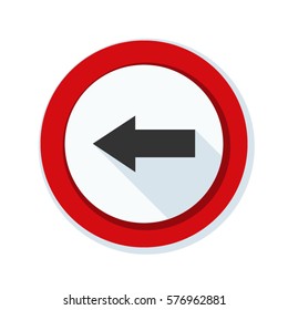 Left Arrow Sign illustration