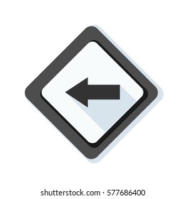 Left Arrow Sign illustration