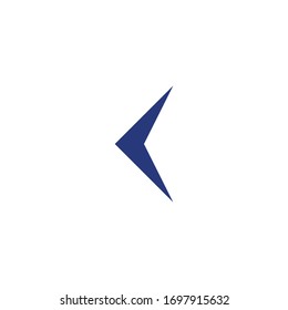 Signo de flecha izquierda. Marca anterior