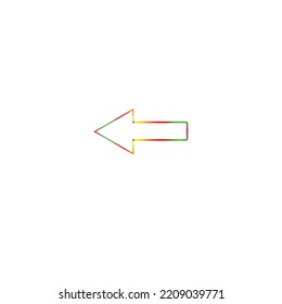 left arrow use for app design and more places
