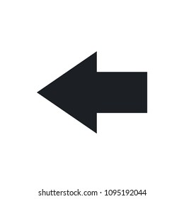 left arrow vector icon