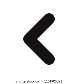 Left arrow vector icon