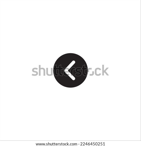 Left Arrow Vector Icon symbol illustration
