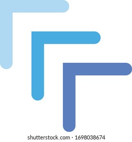 up left arrow vector illustration icon flat design