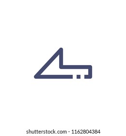 Left Arrow Vector Line Icon Pixel Perfect. Editable 2 Pixel Stroke Weight. Direction Icon for Website Mobile App Presentation