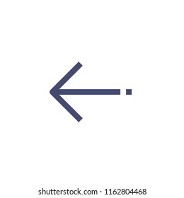 Left Arrow Vector Line Icon Pixel Perfect. Editable 2 Pixel Stroke Weight. Direction Icon for Website Mobile App Presentation