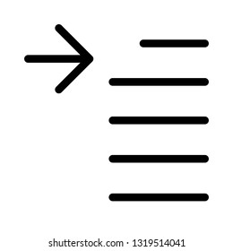 Left center margin-paragraph arrow position-edit setting alignment
