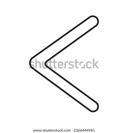 left chevron. illustration graphic of left chevron