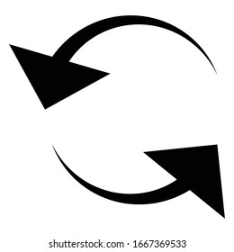 Left circular, circle arrow. Counter-clockwise rotate, twirl, twist or spin, vortex, whirlpool concept arrow. Radial pointer, cursor