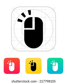 Left Click Mouse Icon. Vector Illustration.