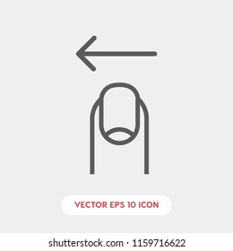 Left click vector icon, touch symbol