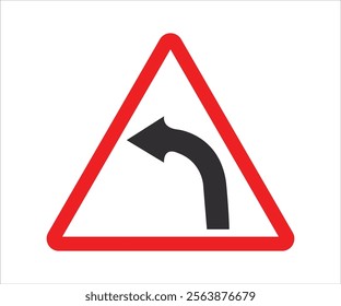 Left Curve Sign png and jpg illustration