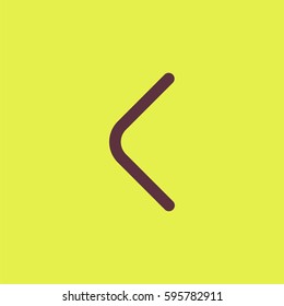 Left direction arrow icon. Line style left vector