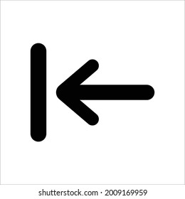 left directional icon design vector