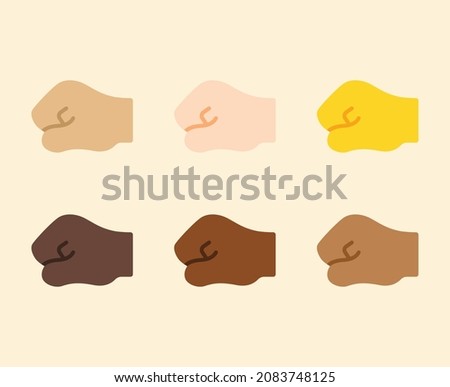 Left Facing Fist Gesture Icon. Left Facing Fist emoji. Left Facing Fist sign. All skin tone gesture emoji