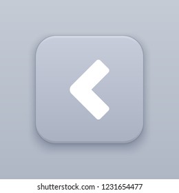 Left, gray vector button with white icon on gray background
