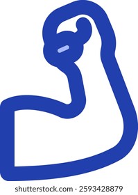 left hand blue style icon design