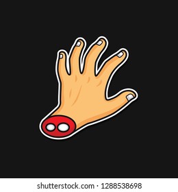 left hand illustration 