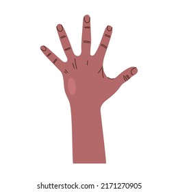left hand open gesture icon