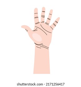 left hand stoping gesture icon