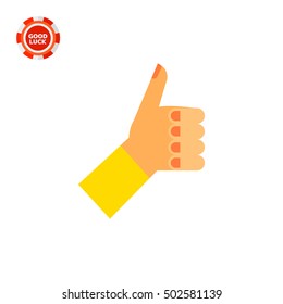Left Hand with Thumb Up Icon