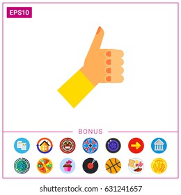 Left Hand with Thumb Up Icon