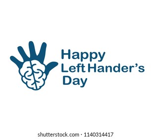 left handers day logo