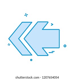 Left icon design vector