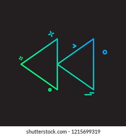 Left icon design vector