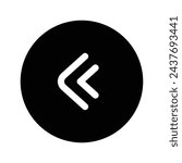 Left icon. flat illustration of vector icon