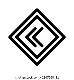 icono izquierdo o logotipo símbolo de signo aislado ilustración vectorial - iconos vectoriales de estilo negro de alta calidad
