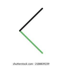 Left icon vector image. Can also be used for Media Buttons. Suitable for mobile apps, web apps and print media.