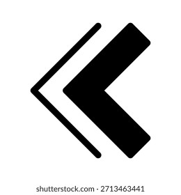 Left Icon Vector Symbol Design Illustration