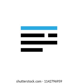 Left justification text vector icon. Pictogram from set Smartphone Essentials. Isolated on white background