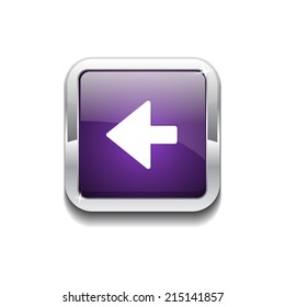 Left Key Rounded Corner Vector Purple Web Icon Button