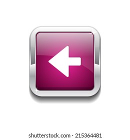 Left Key Rounded Rectangular Vector Pink Web Icon Button