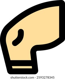 left knee fill color style icon