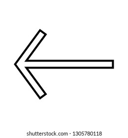 Left Line Black Icon