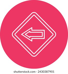 Left Line Circle Icon For Personal And Commercial Use