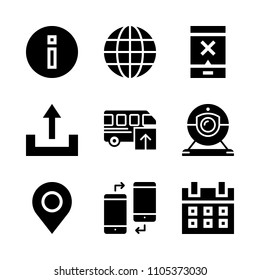 left, pointer, smart and system icons in Web vector set. Graphics for web and design