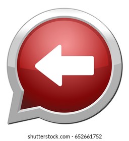 left pointing arrow icon