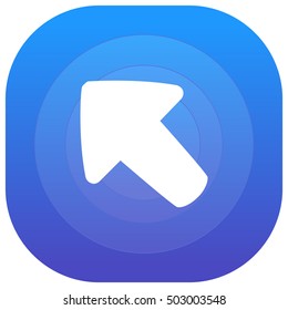 Up Left Purple - blue circular UI/UX App Icon / Logo Design