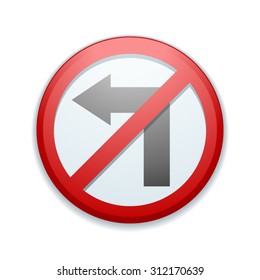Left restricted sign