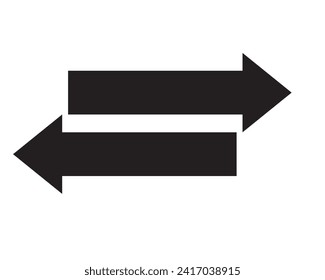  Left, right arrow icon for app, logo, symbol, website, banner design. Arrow sign icon, vector on  button.