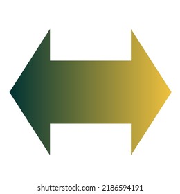 Left Right Arrow Icon Gradient Vector