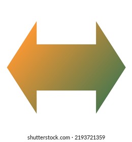 Left Right Arrow Icon Gradient Vector