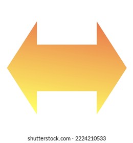 Left Right Arrow Icon Gradient Vector