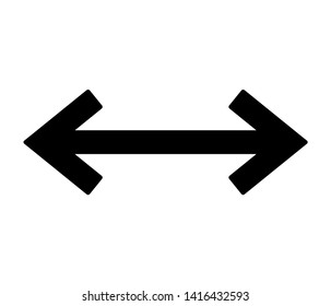 left right arrow icon, arrow icon vector, in trendy flat style isolated on white background. arrow icon image, arrow icon illustration