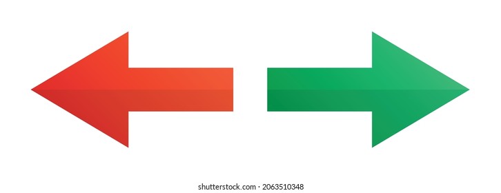 Left and right arrow icon. Vector illustration